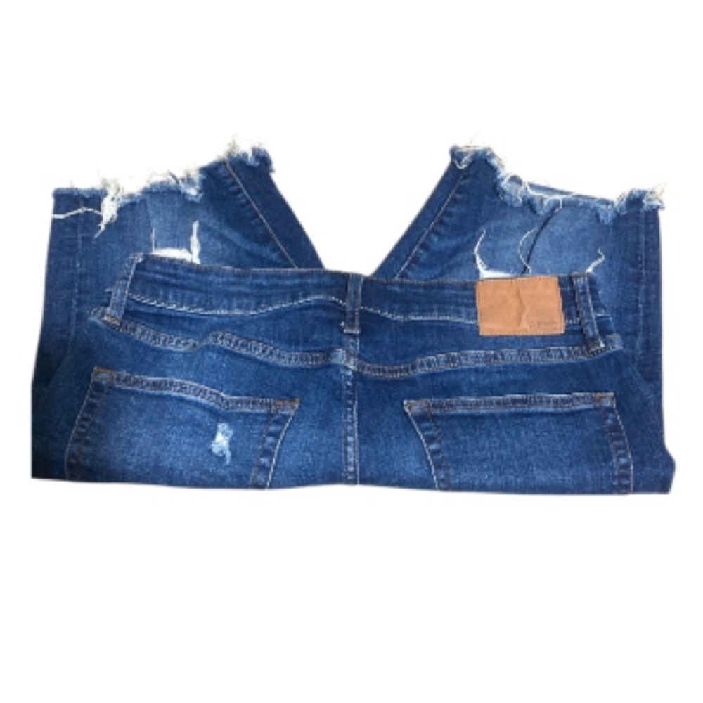 Aero Blue Jeans with Brown Patch